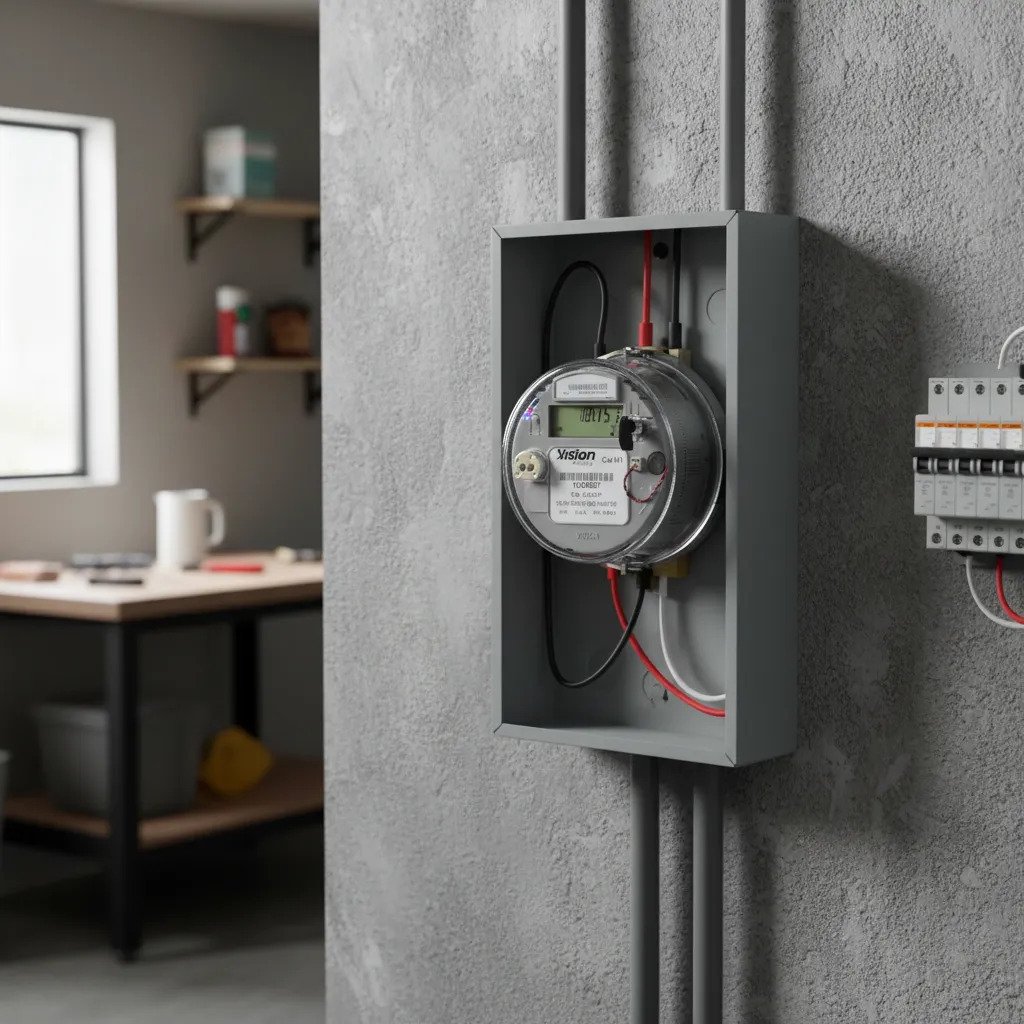Medidor Energia Socket 5 Terminales 240/120v 200a No Cfe - Image 2